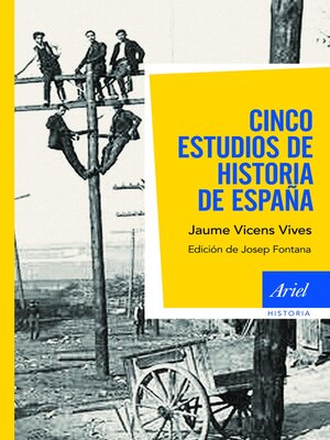 cover image of Cinco estudios de Historia de España